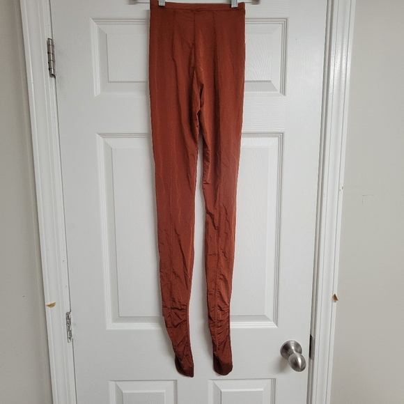 SKIMS NWT AP- LEG- 1947 SAFFRON Jelly Sheer Fotted Leggins. - Picture 2 of 9